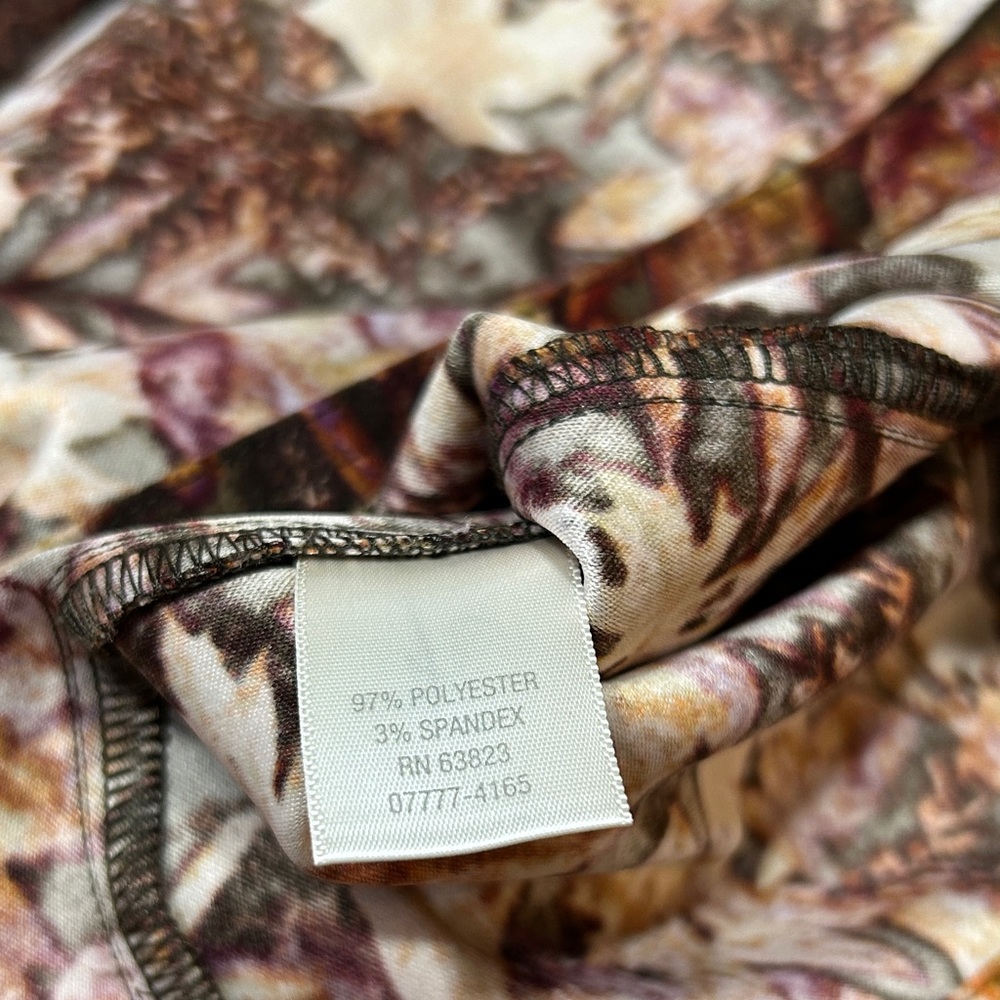 Christopher & Banks Leaf Pattern Button-Up Shirt-… - image 8